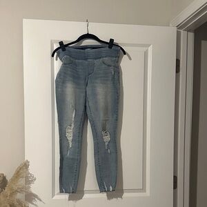 Old Navy Light Blue Distressed Jeggings